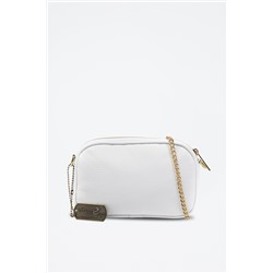 Bandolera Asola de piel - Blanco