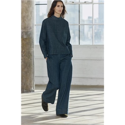ZW COLLECTION WIDE-LEG MID-RISE JEANS