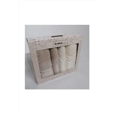 Özdilek Elissa Best Set Hamam Takımı Krem - Taş PRA-1004583-4769