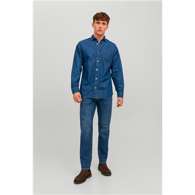 Vaquero recto Azul