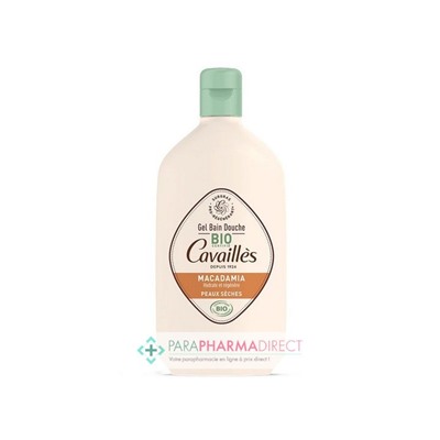 Cavaillès Gel Bain Douche - Macadamia - Peaux Sèches BIO 400 ml