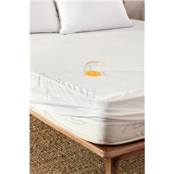 Clarte Sıvı Geçirmez Fitted King Size Yatak Alezi - Beyaz