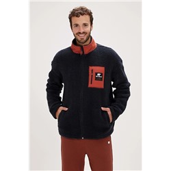 Bad Bear Ryan Plush Full-Zip Erkek Sweatshirt - LACİVERT - L - ST06935-LACİVERT-L