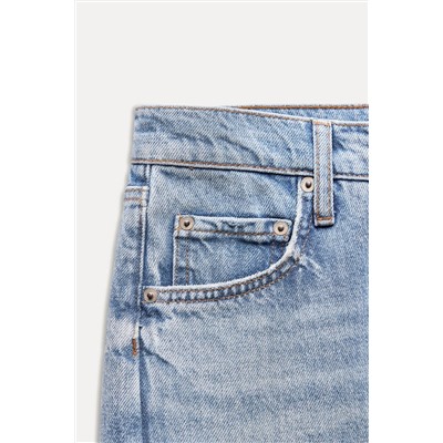 ZW COLLECTION STRAIGHT COATED-EFFECT MID-WAIST JEANS