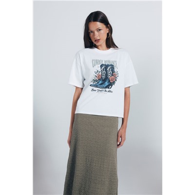 Camiseta gráfica western