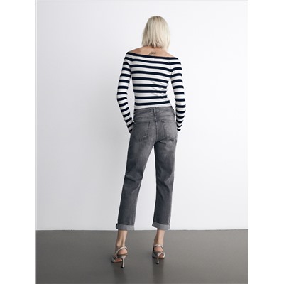 Stretch-Jeans im Boyfriend-Fit