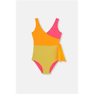 Dagi Sarı - Pembe Parçalı Kruvaze Mayo 22SG38405GB_SR_PEM