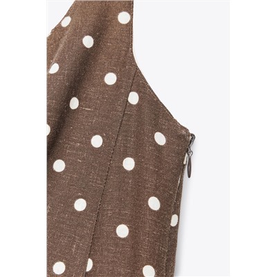 POLKA DOT MIDI DRESS