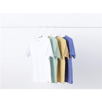 PACK DE 4 CAMISETAS LISAS DE MANGA CORTA