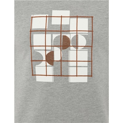 Açık Gri Melanj Sweatshirt