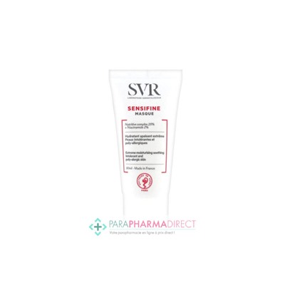 SVR Sensifine Masque Hydratant Apaisant Peaux Intolérantes 50ml