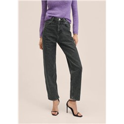 Vaqueros tapered tiro alto -  Mujer | MANGO OUTLET España