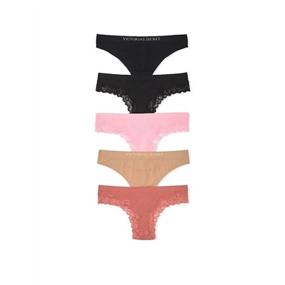 VICTORIA'S SECRET 5-Pack Seamless Thong Panties