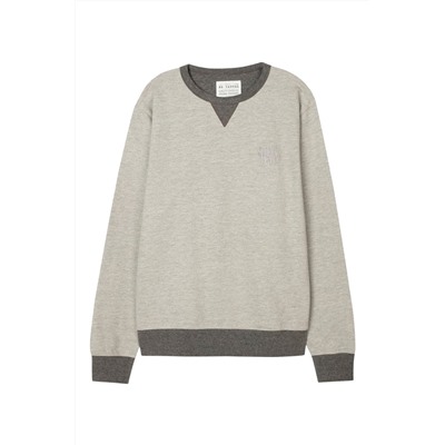Sudadera Gris claro jaspeado
