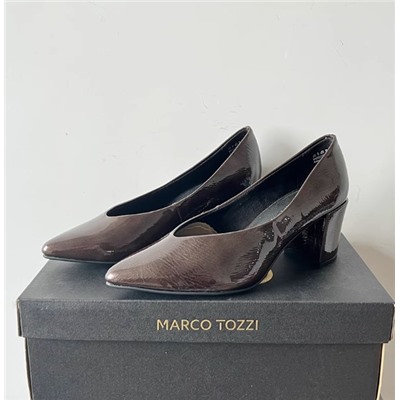 Осенние туфли с острым толстым каблуком Marco Tozz*i