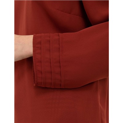 Bordo Uzun Kollu Bluz