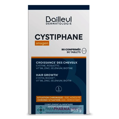 Bailleul Cystiphane Anagen - Croissance des Cheveux 90 Comprimés