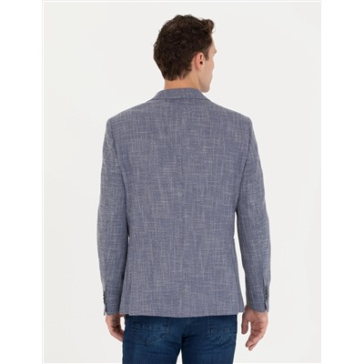 Koyu Mavi Ekstra Slim Fit Blazer Spor Ceket