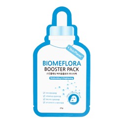 SKIN PLANET BIOMEFLORA Moisturizing &amp; Brightening BOOSTER PACK  Увлажняющая и осветляющая тканевая маска для лица 25г