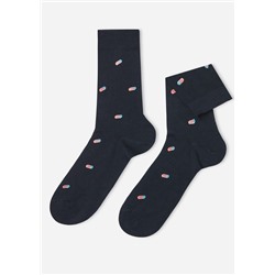 Kurze Herrensocken mit Büromuster