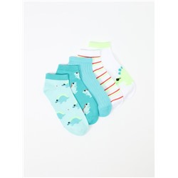 PACK DE 5 PARES DE CALCETINES ESTAMPADOS DINOSAURIOS