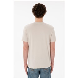 Erkek Regular Fit  V Yaka Taş Basic Tişört