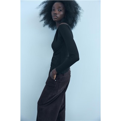 ASYMMETRIC DOUBLE LAYER T-SHIRT