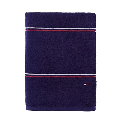 TOMMY HILFIGER Modern American Stripe 30" x 54" Cotton Bath Towel