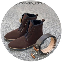 AB.Z. 27001 CHOCOLATE+Ab.Zapatos Pelle NAPA (200-2-3) MARRON АКЦИЯ