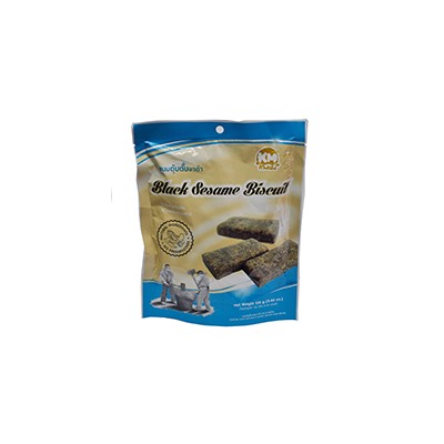 Тайские бисквитные печенья с черным кунжутом и арахисом от KM 126гр / KM Black Sesame BIscuit 126 g