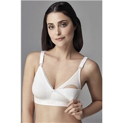 Dagi Kadın Beyaz Pamuklu Kapsız Emzirme Sütyeni B0169255
