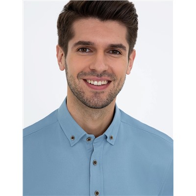 Mavi Regular Fit Uzun Kollu Gömlek