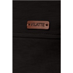Джемпер с авторским принтом из легкого футера VILATTE #1026801