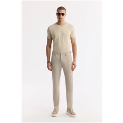 Avva, Erkek Bej Yanı Lastikli Gofreli Nora Slim Fit Chino Pantolon B003033