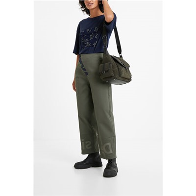Pantalón culotte cropped