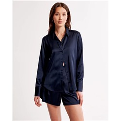 Алтасная рубашка с длинными рукавами Abercrombie&Fitc*h
