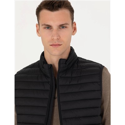 Siyah Slim Fit Yelek