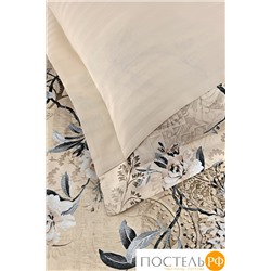 Постельное белье Карвен Stripe Satin с цветным принтом 1.5 спальное N249 -SB016(4пр.)