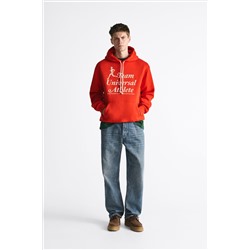 SUDADERA CAPUCHA ESTAMPADO COMBINADO