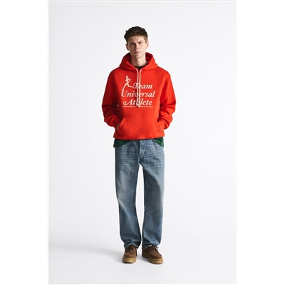 SUDADERA CAPUCHA ESTAMPADO COMBINADO