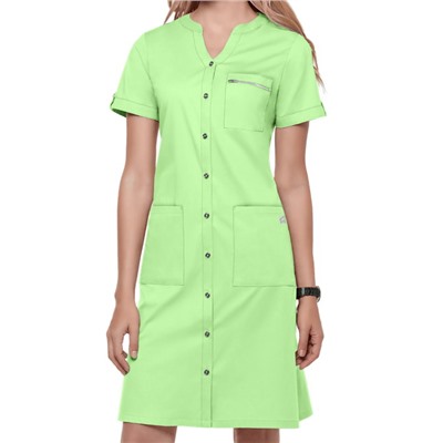 UA Butter-Soft STRETCH Button Up Shirt Scrub Dress
