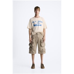 BERMUDA DENIM CARGO BOLSILLOS