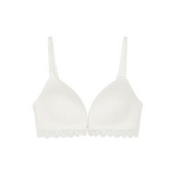 LOVELY Sujetador triangular encaje tul blanco