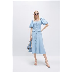 Vestido recto Azul