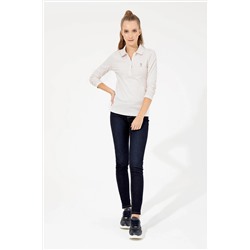Kadın Ekru Basic Sweatshirt