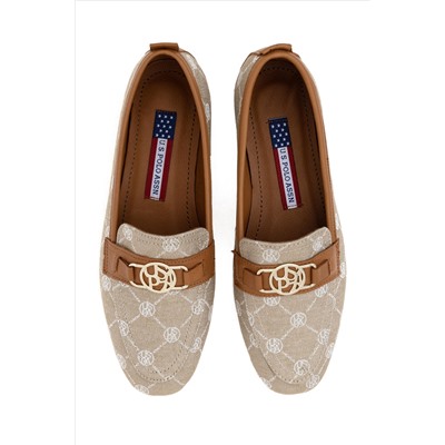 Kadın Bej Loafer