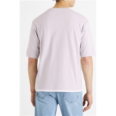 Camiseta oversize - Lila
