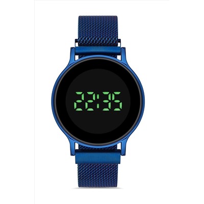 Aqua Di Polo 1987 Kadın Lacivert Hasır Dijital Led Kol Saati Apwg034202 APWG034202