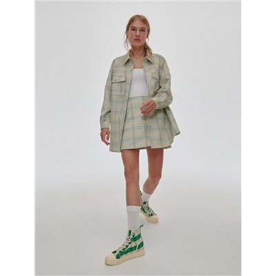 Checked mini skirt