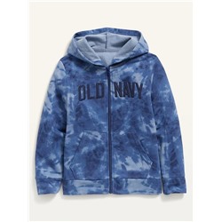 Logo-Graphic Zip Hoodie for Boys